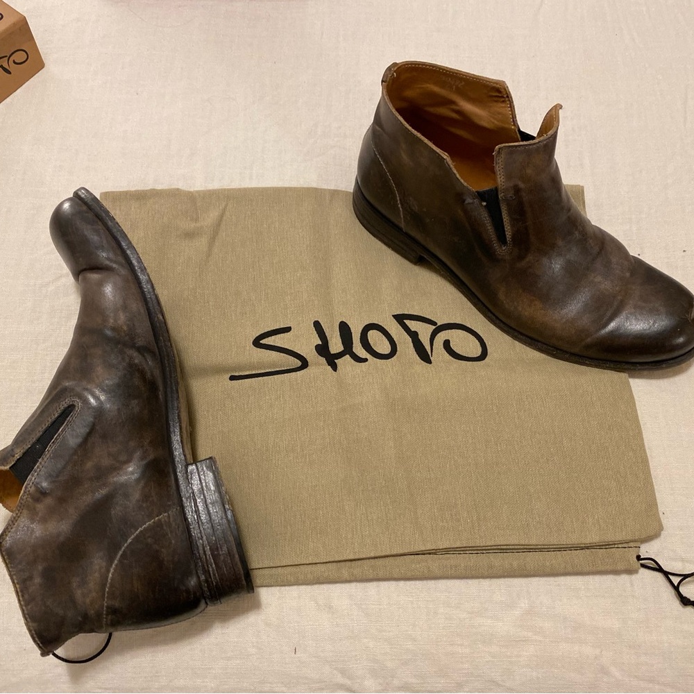 Stunning Shoto Mahogany Brogue Boots - Picture 9 of 12